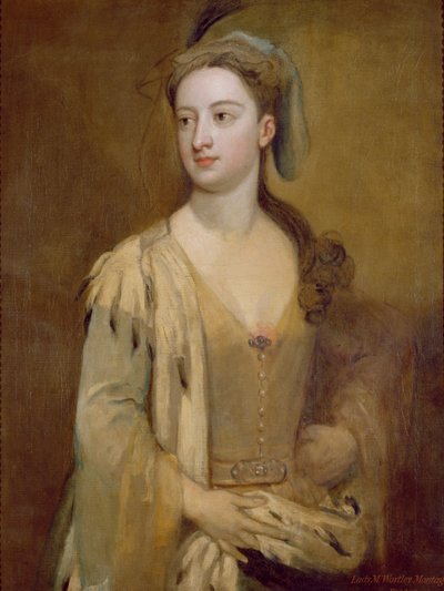 Una mujer, llamada Lady Mary Wortley Montagu, c.1715-20 de Godfrey Kneller